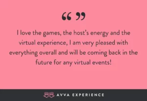 positive feedback from a client of Avva Experience