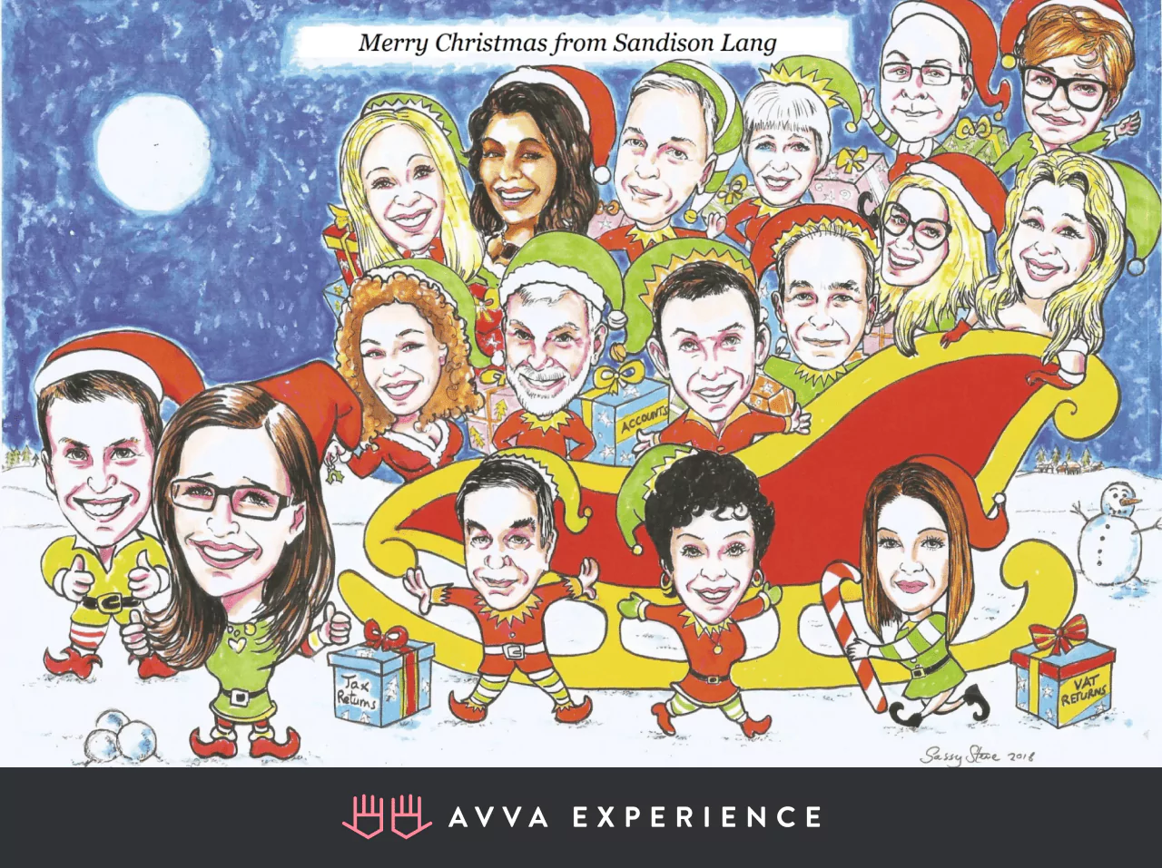 caricature workshop is one of the top virtual holiday ideas for work