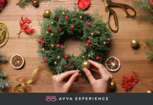 Remote christmas party ideas Virtual Wreath-Making Workshop
