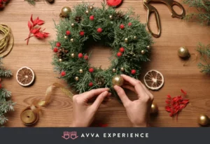 Wreath Making Masterclass is one of the best online Christmas activities