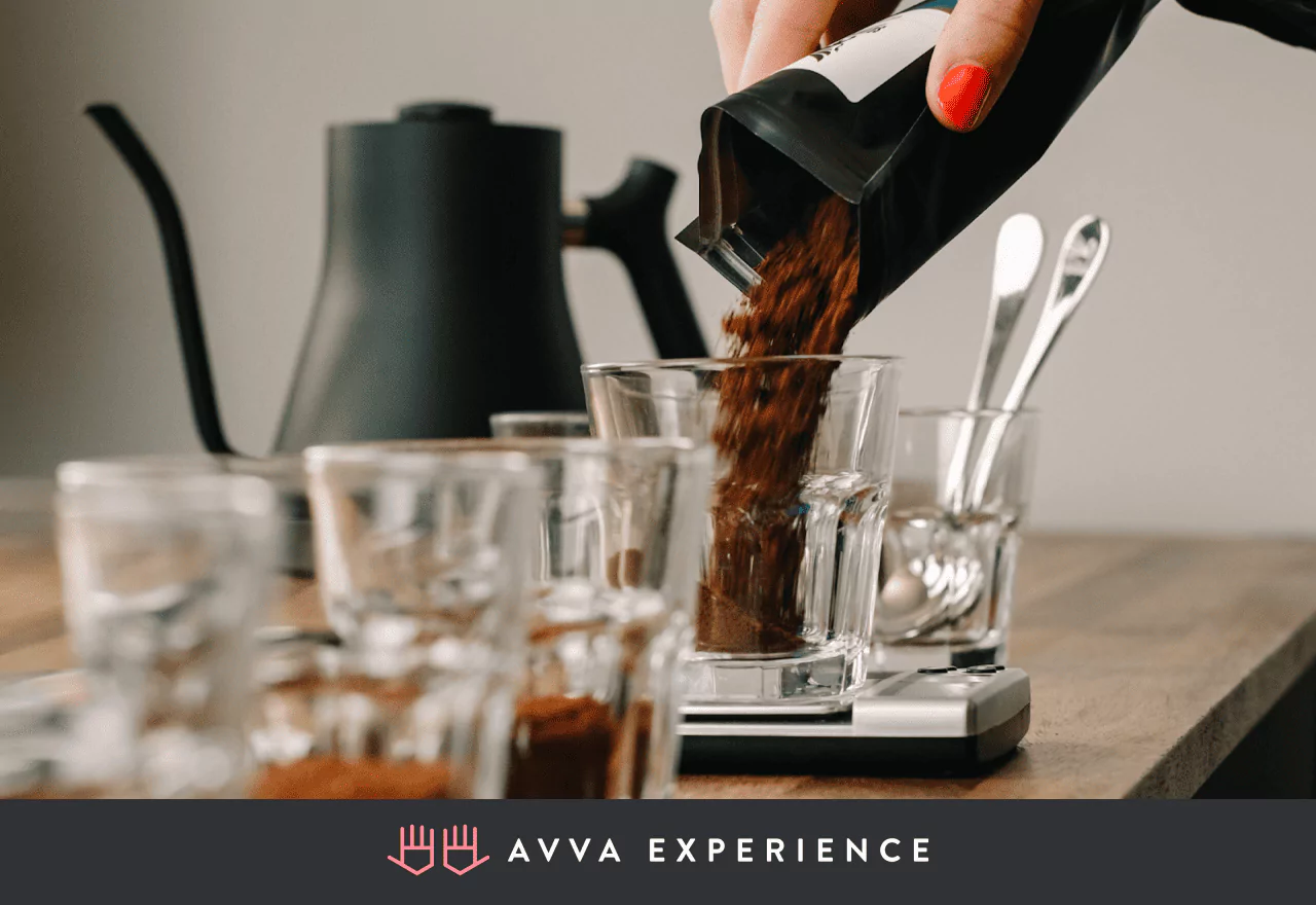 Coffee tasting experience for lead generation