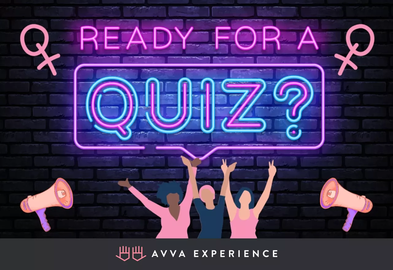 digital trivia quiz for international women's day event