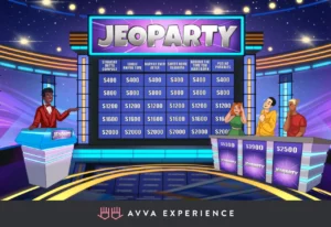 virtual game show with pop culture questions
