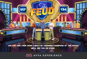 feud virtual game show with pop culture questions