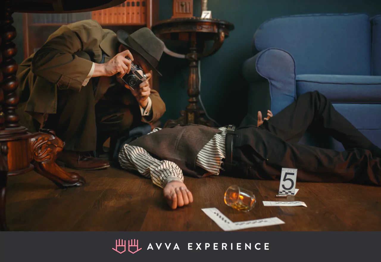 Murder Mystery is one of the top Halloween online escape rooms