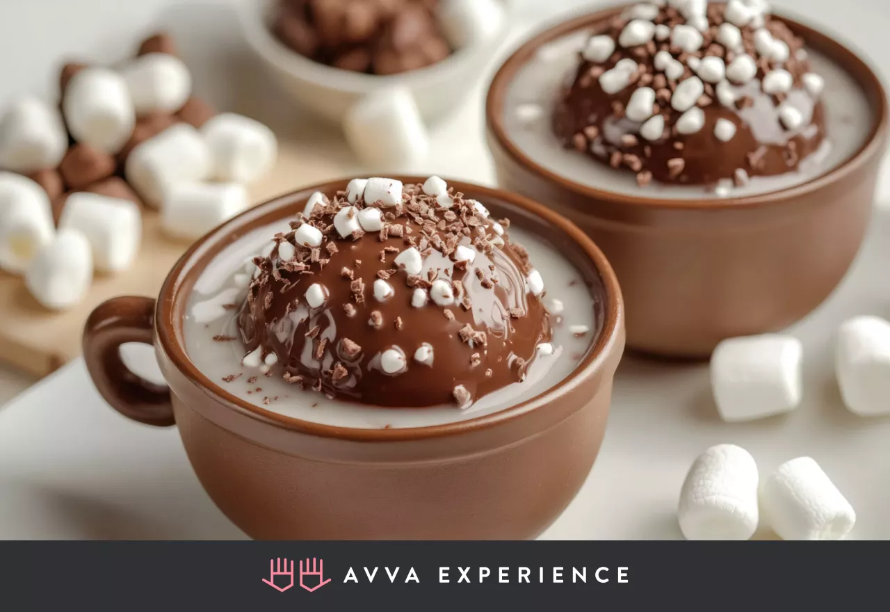 Hot chocolate bomb making class is among the best virtual Valentine's Day ideas