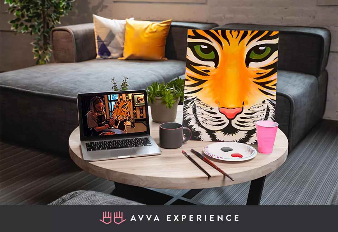 virtual canvas workshop is one of the best Valentine work ideas