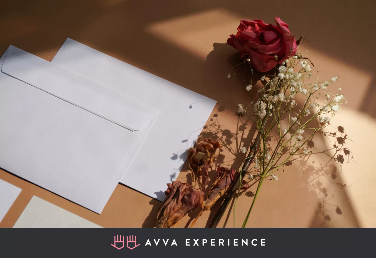 Invitation to Women’s Equality Day event in an envelope