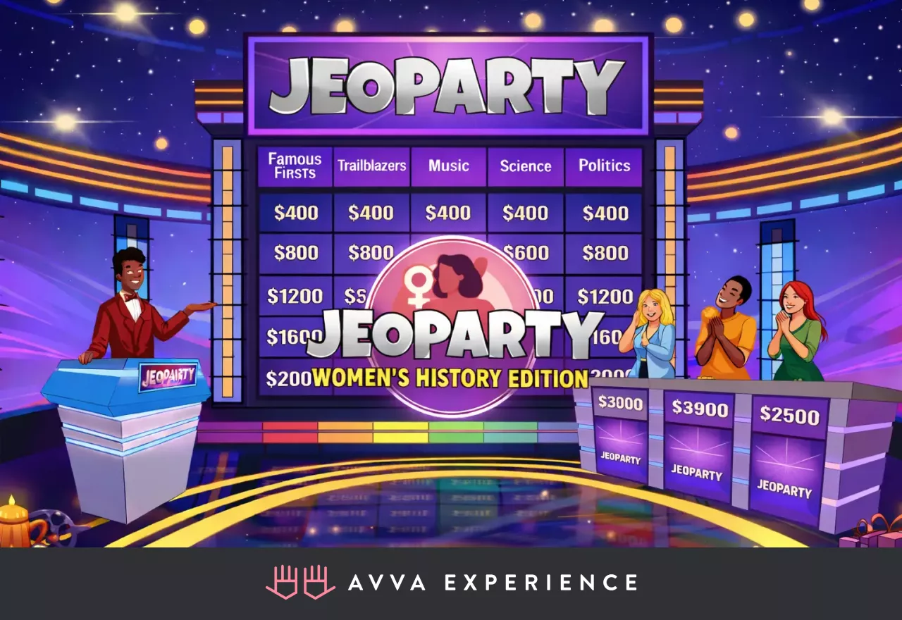 Jeoparty show for International Women's Day celebration