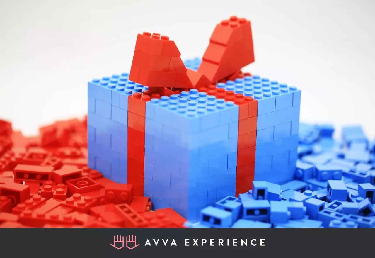LEGO gift box for a creative team challenge