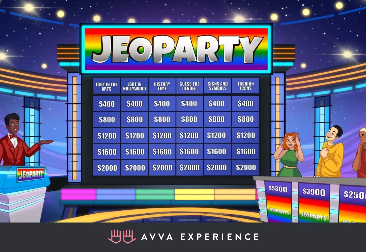 Jeoparty digital game for Pride celebration