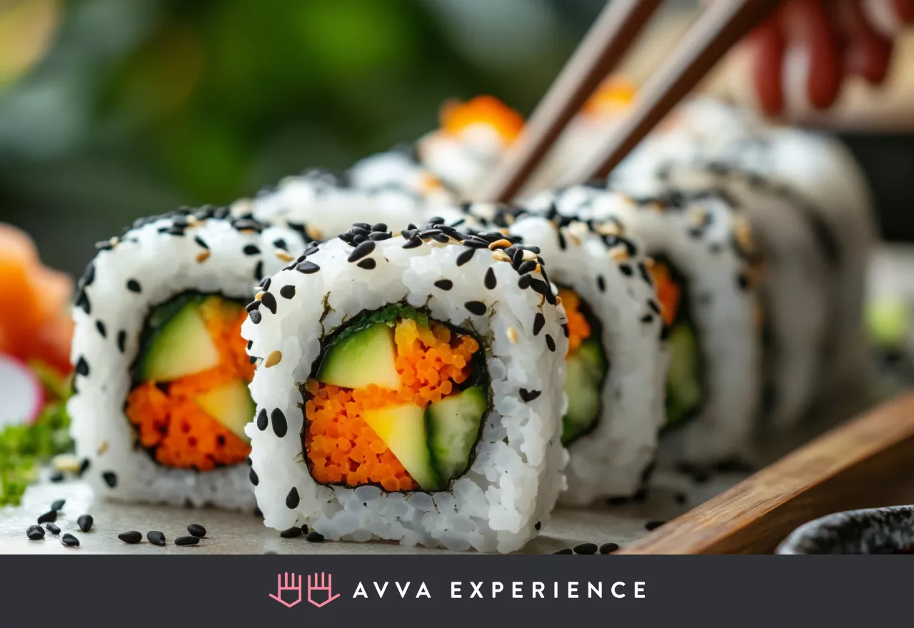delicious and fun Virtual Sushi Rolling Class