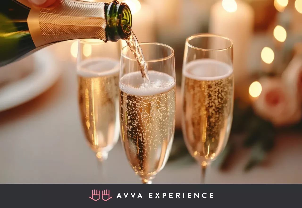 Virtual champagne tasting for b2b clients