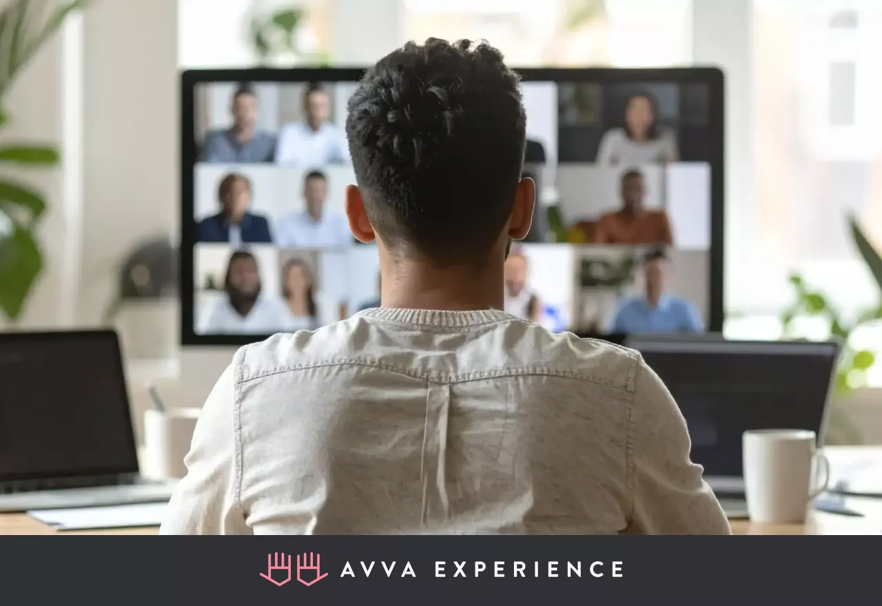 Person joining a virtual team workshop