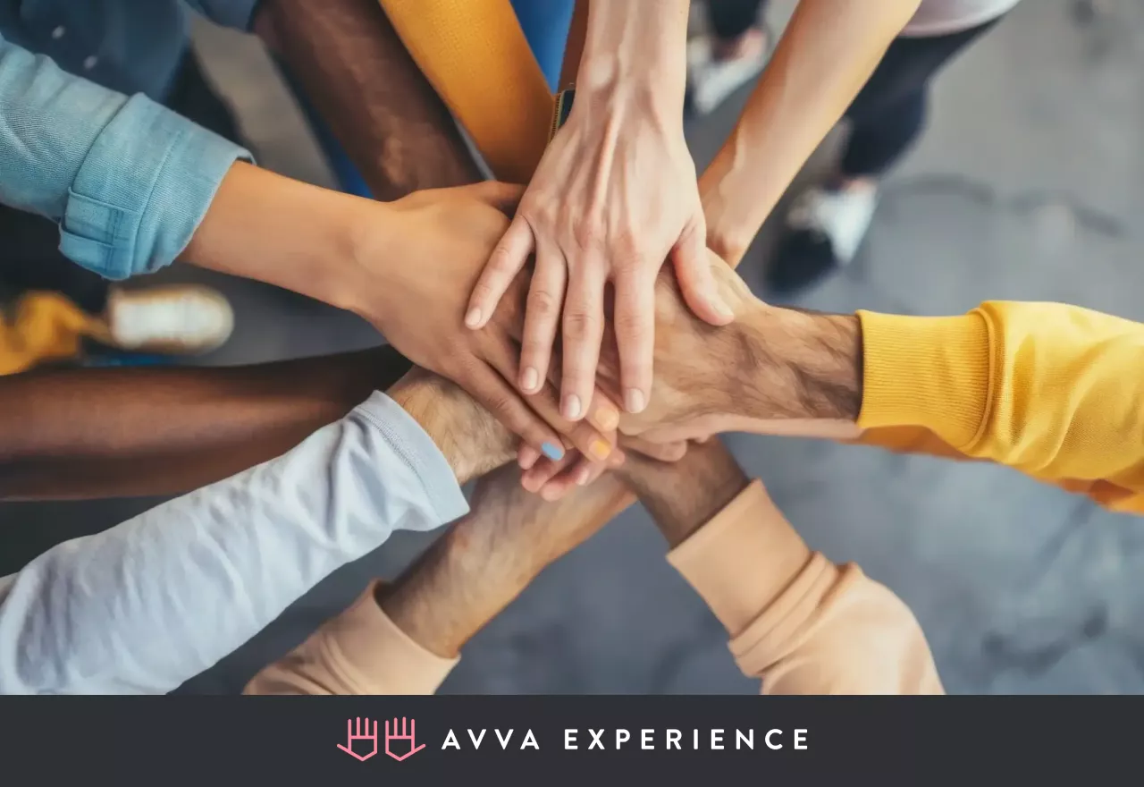 Hands symbolizing teamwork