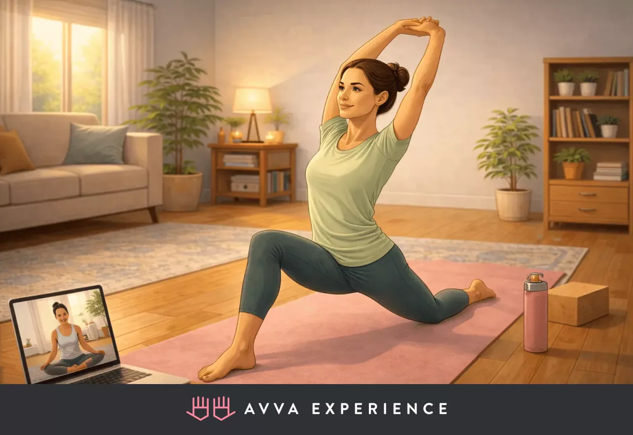 A Virtual Mat Yoga Class for mobility