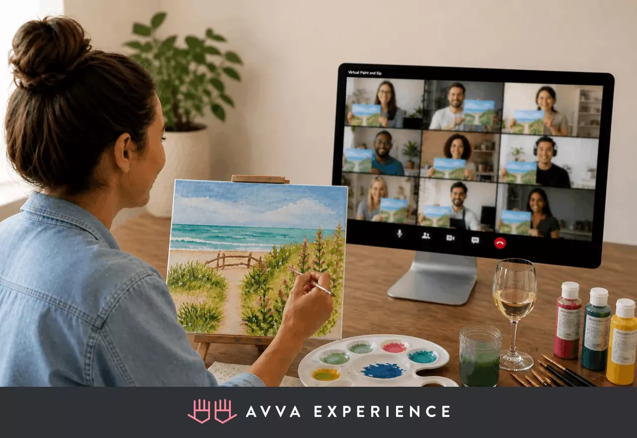 virtual paint party for teams