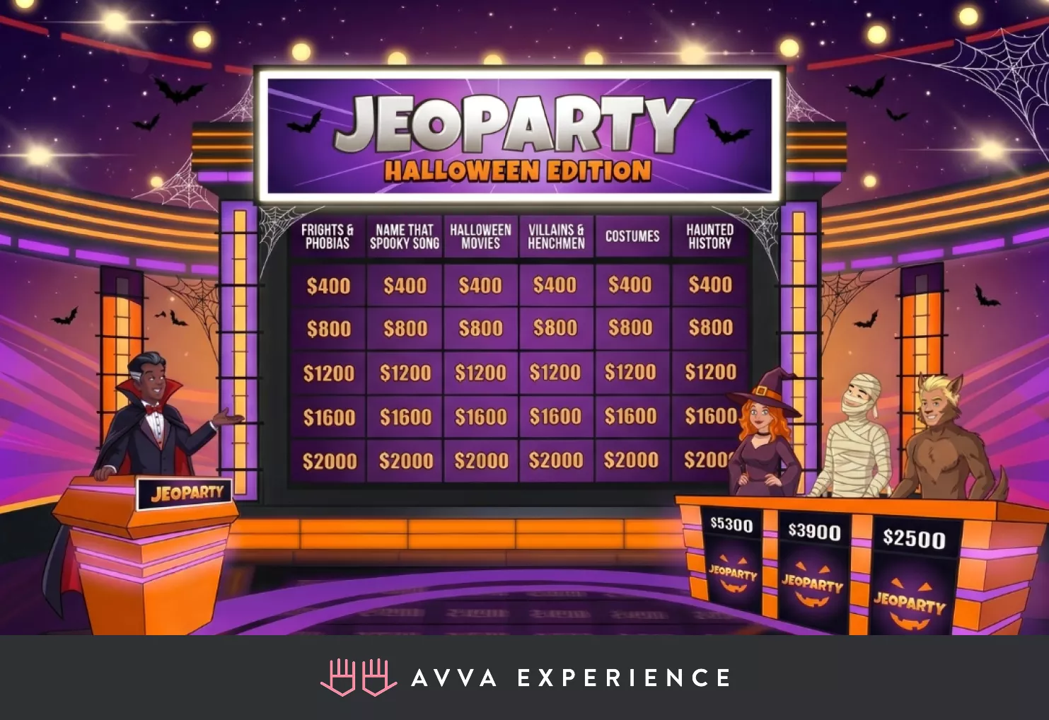 Virtual Halloween Jeoparty Game Show